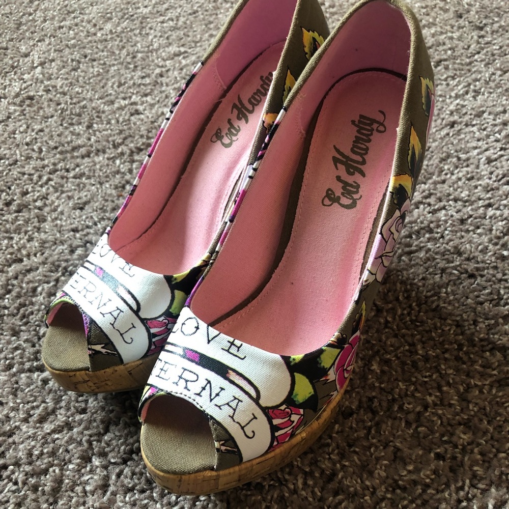 Ed Hardy shoes high heels